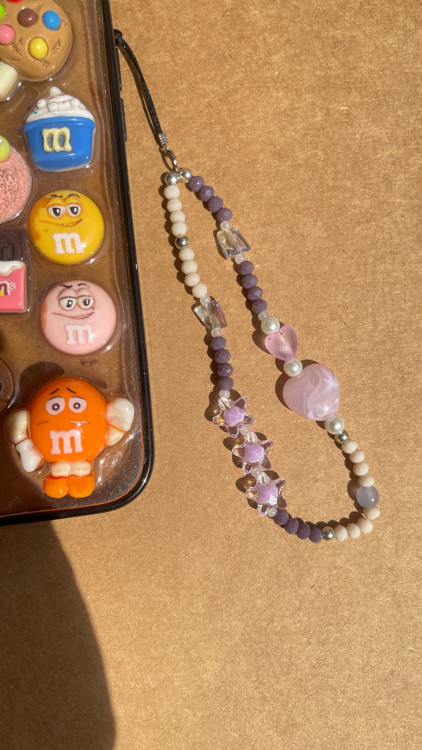 Lilac Love Story Phone Charm