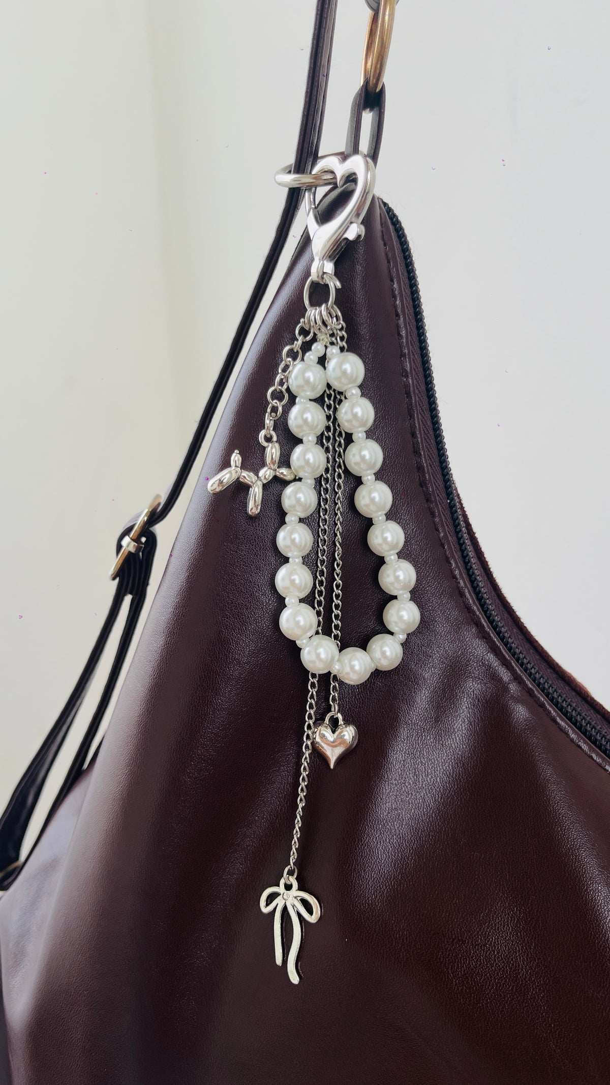 Balloon Dog Pearl Bag Charm