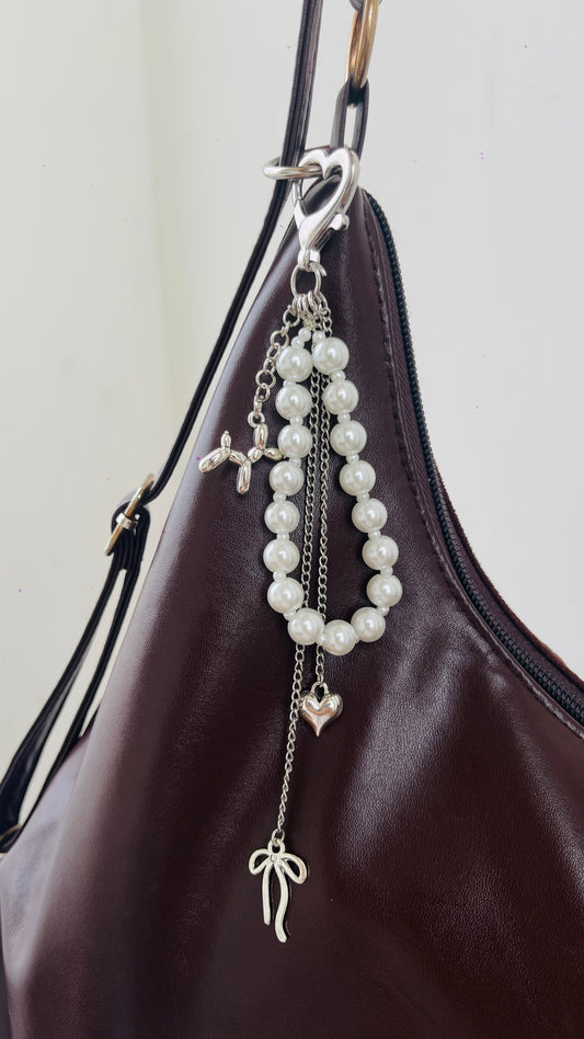 Balloon Dog Pearl Bag Charm
