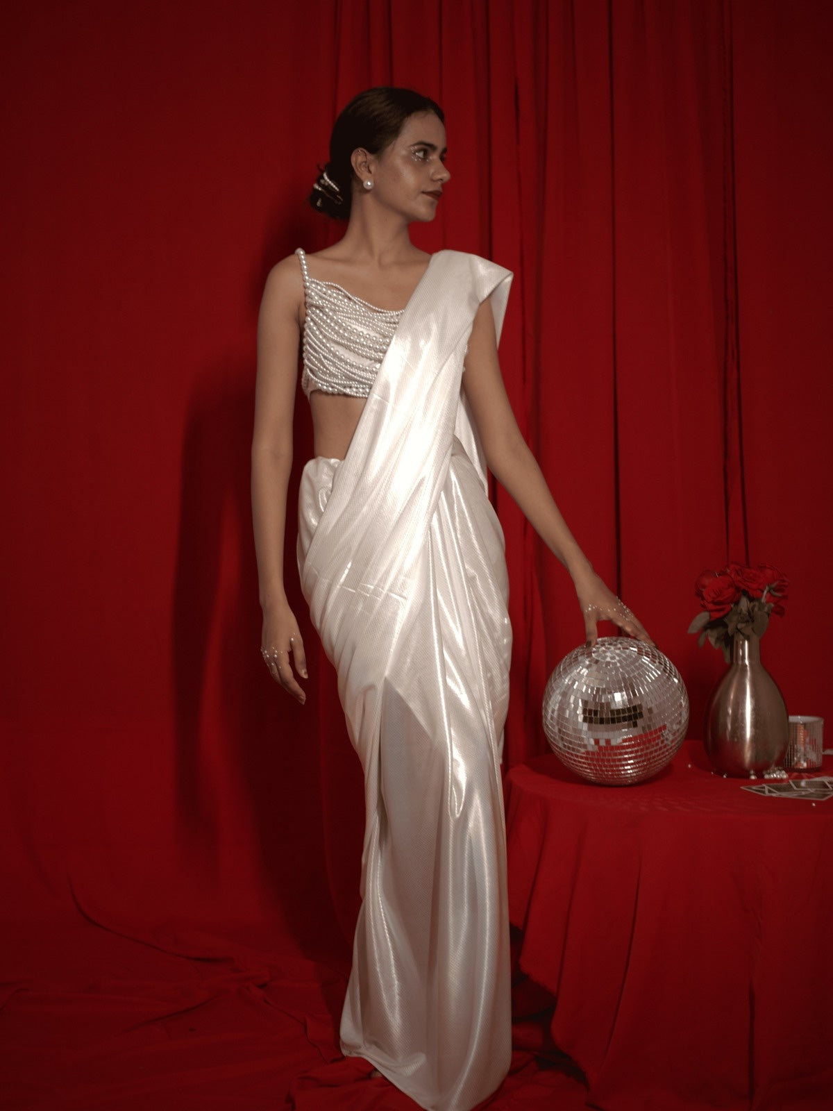 Moonlit Grace Saree